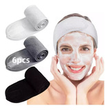 6 Banda Elástica Cuidado Facial Velcro Skin Care Maquillaje