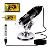 Microscopio Digital 1600x Zoom Optico 3 En1 Usb 8 Leds Hd