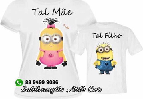 camisetas tal mãe tal filho personalizada