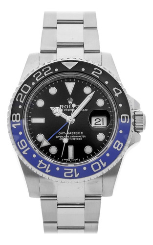 Relógio Rolex Gmt Super Batman Eta 2840 Caixa E Certificados