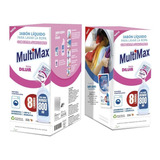 Jabón Líquido Ropa Multimax Sobre C/suavizant 800ml Cajax6u