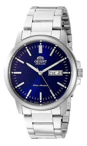 Reloj Orient Automatico Acero Azul 50m Hombre  Ra-aa0c02l