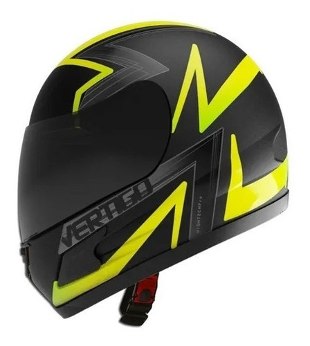 Casco Vertigo Moto Hk7 Bolt Xl 62cm Negro/amarillo Ourway