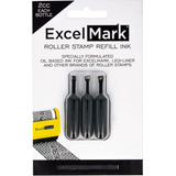 3 Pzs Tinta Excelmark Para Sellos De Seguridad Original 