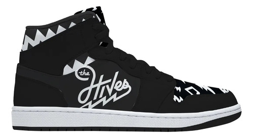 Tenis De The Hives Negro Banda Rock Merch High Top Bota