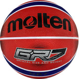 Balón De Baloncesto Molten Bgrx7-ks #7 Negro Color Rojo/azul/rb