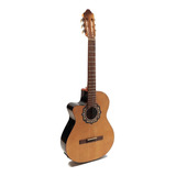 Guitarra Clasica Para Zurdo Fonseca 39kec Corte Ecualizador