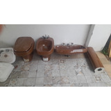 Juego De Baño Completo Inodoro Bidet Y Vanitory Con Griferia