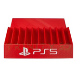 Suporte P/ Jogos Playstation 5 Ps5 Capacidade 10 Jogos 1 Pc