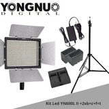 Yongnuo Led Yn600 Leds +2x F970 +carreg. Duplo +fonte +tripé