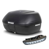 Baul Shad 42 Litros Con Soporte + Luz Stop De Regalo Um