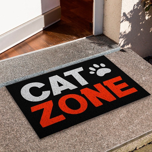 Tapete Capacho Cat Zone Zona Do Gato Ca010187