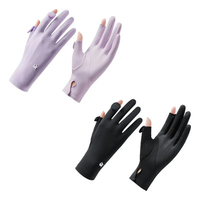 ` 2pcs Guantes For Sol Mujer, Guantes De Protección Uv, U