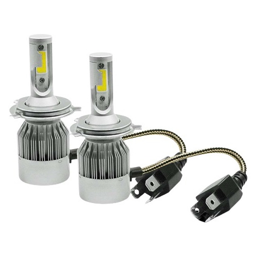 Kit Faros Led H4 7600lm Led Bombillas Coche 6000k Blanco