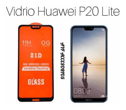 Vidrio Protector Completo Huawei P20 Lite