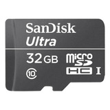 Cartão De Memória Sandisk Sdsdql-032g-g35  Ultra 32gb