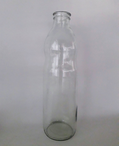 Botella De Vidrio Agua Jugo Leche 1 Litro S/tapa X 4un