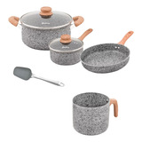 Set Hudson Jarro Original Induccion Granito Stone 6pz