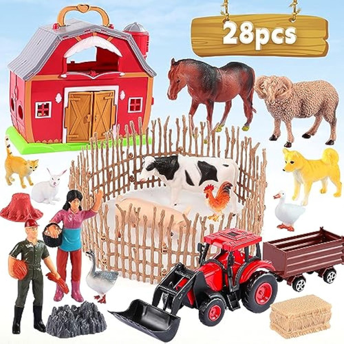 Enaurol Farm Barn Animals Montessori - Juguete Con
