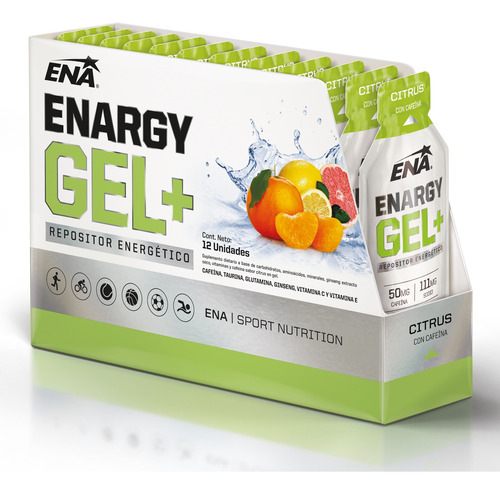 Enargy Gel+ Cafeina Ena X 12 Repositor Energético