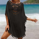 Salida De Pareos Para Playa Mujer Elegante Cover Up Playa