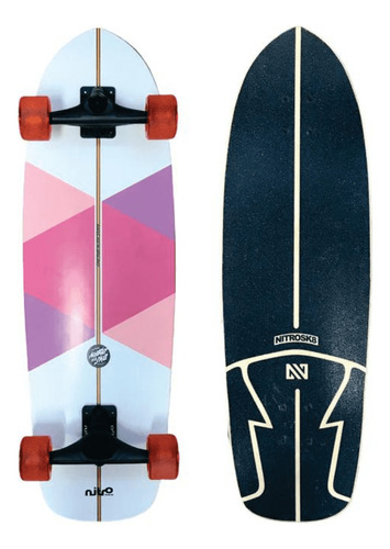 Skate Simulador De Surf Alta Performance Roxy Shape Maple