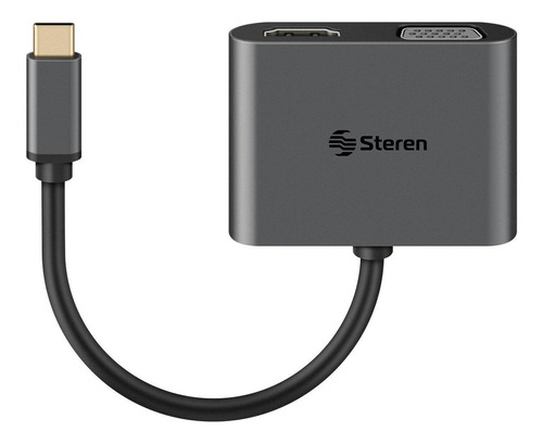 Steren Adaptador Usb C A Hdmi/vga/usb 3.0/ Usb C Usb-5265