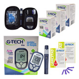 Kit Glicose Medidor 150 Tiras Glicemia Gtech + 200 Lancetas