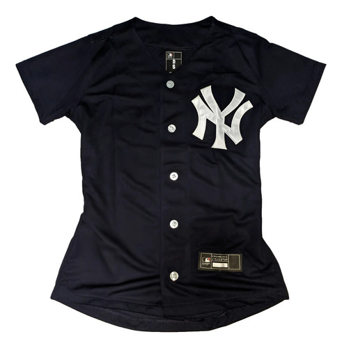 Camisola Para Mujer Beisbol New York Bordada Dos Diseños