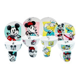 Vajilla Porcelana Disney Mickey Y Sus Amigos 12 Piezas 