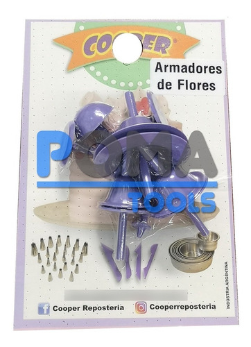 Kit 12 Clavos Armadores P/ Armar Flores Reposteria Cooper *