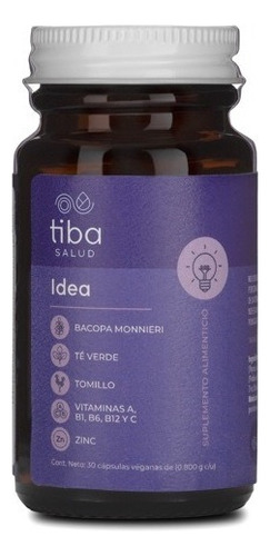 Idea Tiba Salud | Mente | 30 Cápsulas Veganas De .800g C/u Sabor Natural