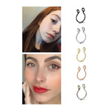 Piercing Septum Falso Sin Perforación Clip Joyería X 1 Und