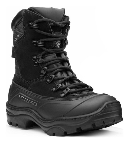 Bota Coturno Militar Acero Tiger Pro Couro Resistente Leve 