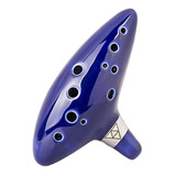 Ocarina Acristalada En Azul Tiempo Leyenda Zelta