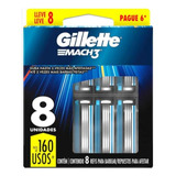 Gillette Mach3 Com 8 (6packs) 48 Unidades