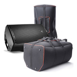 Kit 2 Case Bolsa Compatível C/ Caixa Jbl Eon 615 Acolchoada 