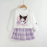 Conjunto De Blusas Y Falda Kuromi Para Niñas Pequeñas, Ropa