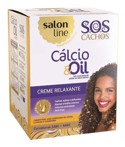 Creme Relaxante Salon Line Cálcio & Oil De 215ml 215g