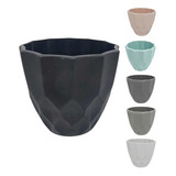 Kit 6 Vaso De Planta Jardim Varanda Moderno 11,05x11cm