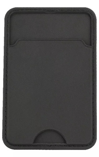 Billetera Tarjetero Adhesivo Para iPhone Y Android Color Negro Liso
