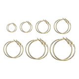 Set Aros Mujer 7 Pares (oro)