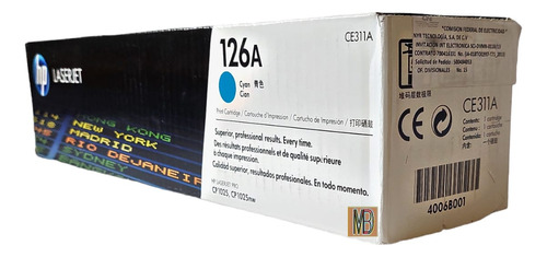 Toner Hp Ce311a Cyan 126a M175a M175nw Cp1025nw M275 Cp1025