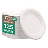 Berry Green Plr7b Platos Chicos De Papel Compostables 125 Unidades