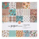 Papel Decorado Scrapbook Cardstock 30.48x30.48cm Rainbow