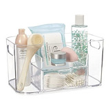 Organizador De Cosmeticos C/asa Transparente 4div.+cajon