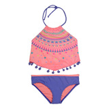 Bikini Sublimado Uv30 Naranja H2o Wear