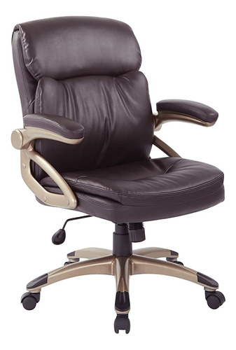 Office Star Ech Series - Silla Ejecutiva De Cuero Con Sopor.