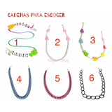 Collar Cubrebocas Cadena Sujetador Anti Perdida Moda Kawaii