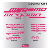 Megamo Kit1 Sticker Calcomania Para Cuadro De Bicicleta